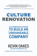 Read Pdf Culture Renovation: 18 Leadership Actions to Build an Unshakeable Company