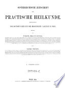 Österreichische Zeitschrift für praktische Heilkunde