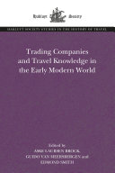 Read Pdf Trading Companies and Travel Knowledge in the Early Modern World