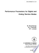 Performance Parameters For Digital And Analog Service Modes