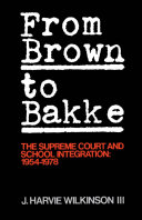 Read Pdf From Brown to Bakke