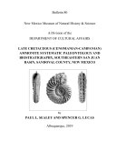 Read Pdf LATE CRETACEOUS (CENOMANIAN-CAMPANIAN) AMMONITE SYSTEMATIC PALEONTOLOGY AND BIOSTRATIGRAPHY, SOUTHEASTERN SAN JUAN BASIN, SANDOVAL COUNTY, NEW MEXICO