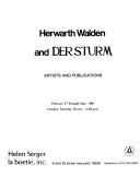 Herwarth Walden And Der Sturm
