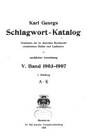 Karl Georgs Schlagwort-katalog