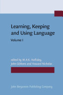 Read Pdf Learning, Keeping and Using Language