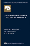 Read Pdf The Postmortem Brain in Psychiatric Research