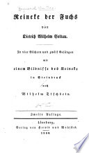 Reineke der Fuchs von Dietrich Wilhelm Soltau