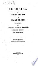 La bucolica, volgarizzata da Tommaso Giuseppe Farsetti