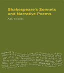 Read Pdf Shakespeare's Sonnets and Narrative Poems