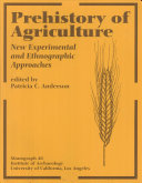 Read Pdf Prehistory of Agriculture
