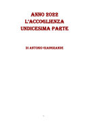 Read Pdf ANNO 2022 L'ACCOGLIENZA UNDICESIMA PARTE