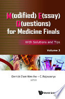 M Odified E Ssay Q Uestions For Medicine Finals With Solutions And Tips Volume 3