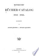 Hinrichs' Bücher-Catalog