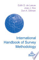 International Handbook Of Survey Methodology