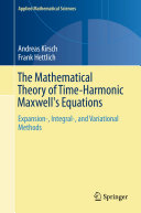 The Mathematical Theory of Time-Harmonic Maxwell's Equations pdf