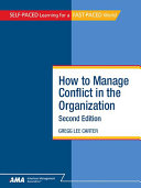 How To Manage Conflict in the Organization