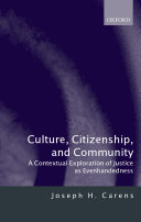 Culture, Citizenship, and Community pdf