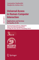 Universal Access in Human-Computer Interaction: Applications and Services for Quality of Life pdf