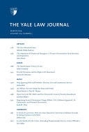 Yale Law Journal: Volume 123, Number 5 - March 2014
