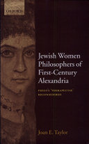 Read Pdf Jewish Women Philosophers of First-Century Alexandria