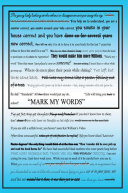 Read Pdf ''Mark My Words''
