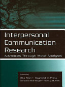 Read Pdf Interpersonal Communication Research