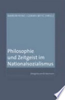 Philosophie und Zeitgeist im Nationalsozialismus