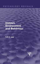 Read Pdf Instinct, Environment and Behaviour (Psychology Revivals)