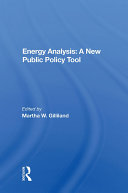 Energy Analysis: A New Public Policy Tool pdf