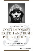 Read Pdf A Companion to Contemporary British and Irish Poetry, 1960 - 2015