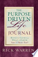Purpose Driven Life Journal