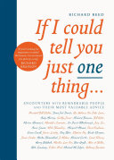 If I Could Tell You Just One Thing... Book