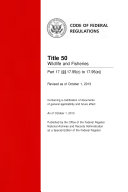 Title 50 Wildlife and Fisheries Part 17.95(c )-( e) (Revised as of October 1, 2013)