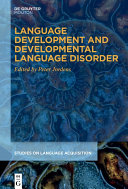 Read Pdf Language Development and Developmental Language Disorder