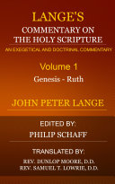 Read Pdf Lange's Commentary on the Holy Scripture, Volume 1