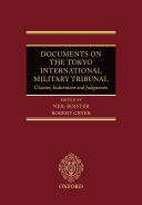 Read Pdf Documents on the Tokyo International Military Tribunal