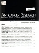 Anticancer Research