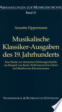 Musikalische Klassiker-Ausgaben des 19. Jahrhunderts