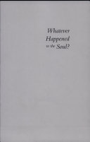 Read Pdf Whatever Happened to the Soul?