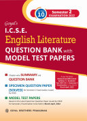 Read Pdf Goyal's ICSE English Literature Question Bank with Model Test Papers For Class 10 Semester 2 Examination 2022