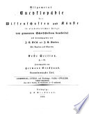 Allgemeine encyklopädie der wissenschaften und künste