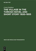 Read Pdf The Village in the Turkish Novel and Short Story 1920–1955