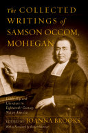 Read Pdf The Collected Writings of Samson Occom, Mohegan