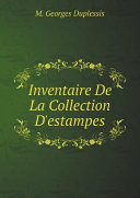 Inventaire De La Collection D'estampes