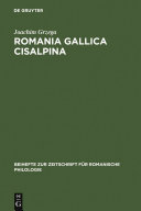 Read Pdf Romania Gallica Cisalpina