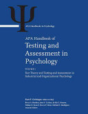 APA Handbook of Testing and Assessment in Psychology