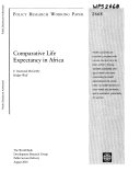 Read Pdf comparative life expectancy in africa
