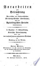 Vorarbeiten zur Beleuchtung der oesterreichischen und baierischen Kirchengeschichte überhaupt, und der Vor-Agilolfingischen Periode insbesondere