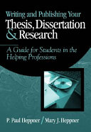 Writing And Publishing Your Thesis Dissertation And Research