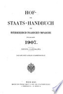 Hof- und Staats-Handbuch der Österreichisch-Ungarischen Monarchie für ...